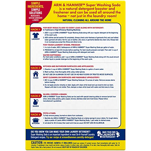 Church & Dwight Co 03020 Arm & Hammer Super Washing Soda 55 oz. by Arm & Hammer