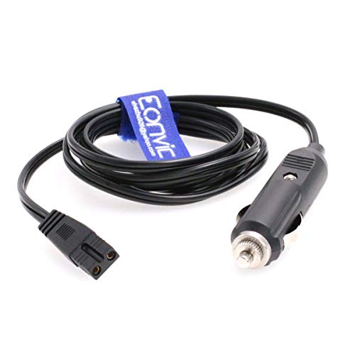 Eonvic 12V DC 2 Pin Lead Cable Plug Wire for Car Cooler Cool Box Mini Fridge (1.5M)