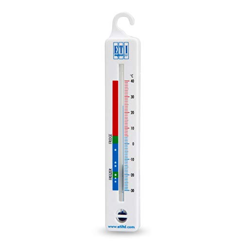 vertical fridge or freezer thermometer