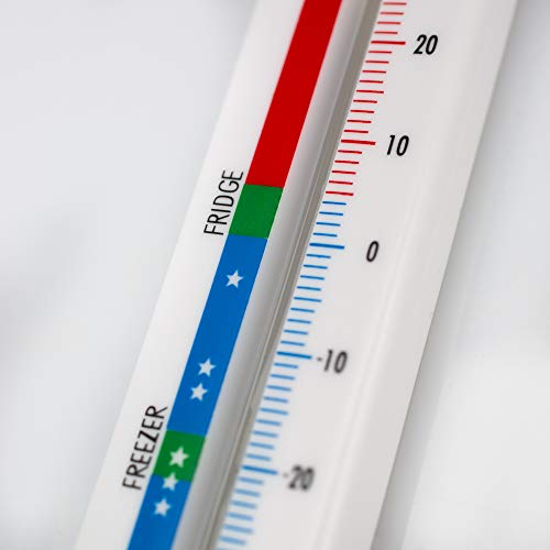 vertical fridge or freezer thermometer