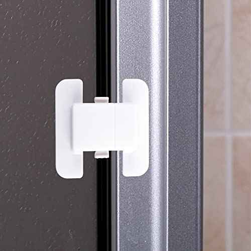 QOPAHI Fridge Lock, 2 Pack Adjustable Fridge Locks for Children Refrigerator Lock Cupboard Locks Baby Door Safety Locks for Fridge Door Freeze Door