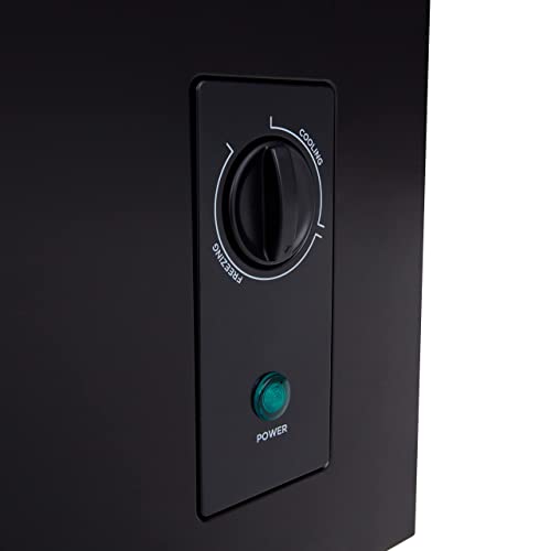 Cookology CCFZ99BK Freestanding 99 Litre, Chest Freezer Suitable for Outbuildings, Garages and Sheds, Features a Refrigeration Mode, Adjustable Temperature Control and 4 Star Freezer Rating - In Black