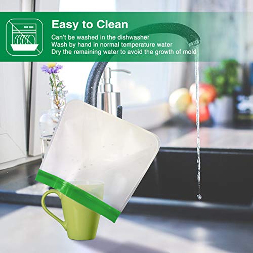 Mlife Reusable Food Storage Bag Set -Liquid Sandwich Snack Bacon Fruit Bags,Freezer Airtight Seal,Ideal for Preserving | FDA & BPA Approved | Ziplock Leakproof | 9 Packs