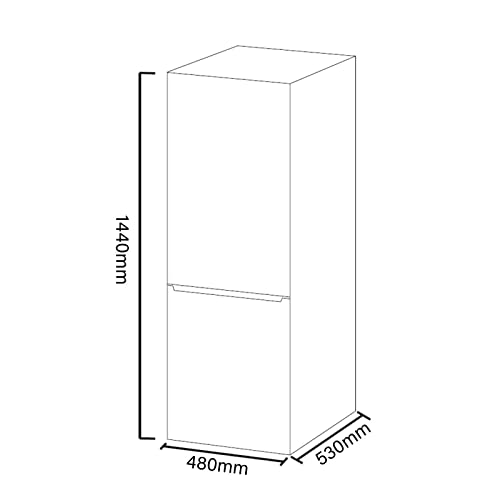 IceKing IK8951WE 48cm Freestanding 50/50 Split Fridge Freezer - White