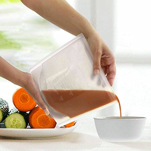 Sealapack 14 x Resealable Food Soup Bag Pouches Fridge Freeze 1L Storage Fruit