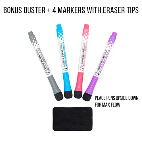 STYLIO Magnetic Fridge Family Planner: 3 Monthly, Weekly, Daily Planners. Meal Planner Board, Weekly Planner Whiteboard for Wall, Magnetic Meal Planner for Fridge, Magnetic Fridge Whiteboard Calendar