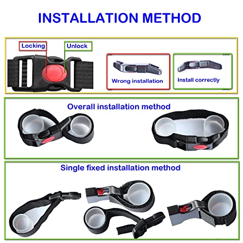 Yulaiyoen Child Baby Safety Cupboard Door Locks Adjustable Child Locks for Kitchen Cupboards 2 Pack Fridge Lock for Freeze Door Cupboard Knobs Handles,No Tools Needed