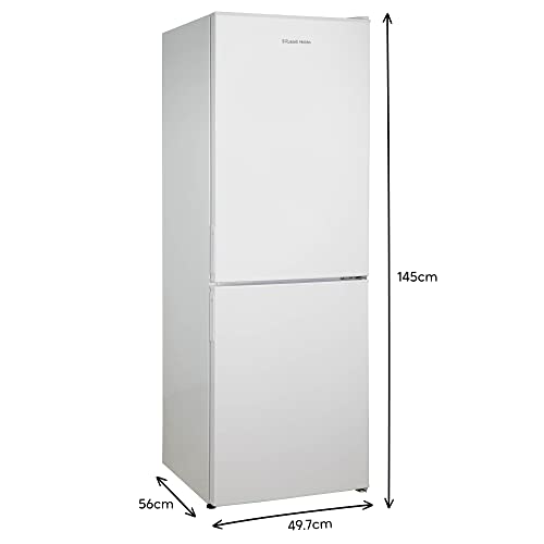 Russell Hobbs Low Frost White 60/40 Fridge Freezer, 173 Total Capacity, Freestanding 50cm Wide 145cm High, Fast Freeze, Adjustable Thermostat, RH50FF145, 2 Year Guarantee