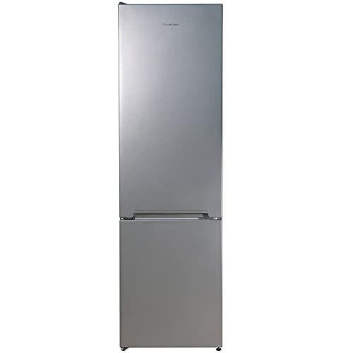 Russell Hobbs RH180FFFF55S Freestanding Frost Free Fridge Freezer with Adjustable Thermostat & Feet, 70/30 279L 180cm High, LED Light, 2 Year Guarantee, Silver