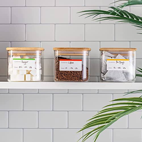 100 Freezer Labels Easy Peel Off, Spice Jar Labels, Freezer Labels, Kitchen Storage Labels, Day Food Labels, Kitchen Canister Labels, Printed Food Labels for Day Food, Containers, Storage Boxes