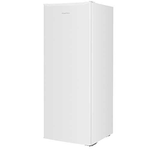 Russell Hobbs RH55FZ143 168 Litre White Freestanding Upright Freezer with 5 Drawers, 143 cm Tall & 55 cm Wide, Adjustable Thermostat & 40 Decibel Noise Level, 2 Year Warranty upon Registration