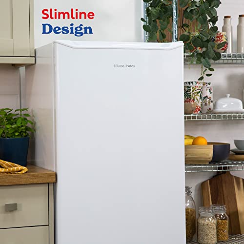 Russell Hobbs RH55FZ143 168 Litre White Freestanding Upright Freezer with 5 Drawers, 143 cm Tall & 55 cm Wide, Adjustable Thermostat & 40 Decibel Noise Level, 2 Year Warranty upon Registration