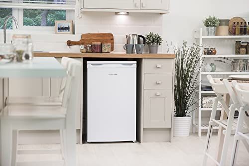 Russell Hobbs RHUCFZ3W Freestanding Undercounter Freezer, 70 liters, White, Noise level: decibels 39
