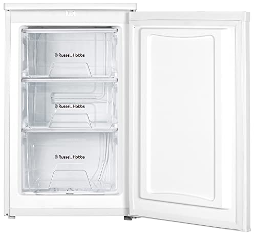 Russell Hobbs RHUCFZ3W Freestanding Undercounter Freezer, 70 liters, White, Noise level: decibels 39
