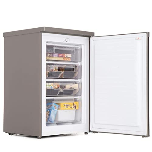 Hoover HFZE54XK 55cm Freestanding Undercounter Freezer - Silver