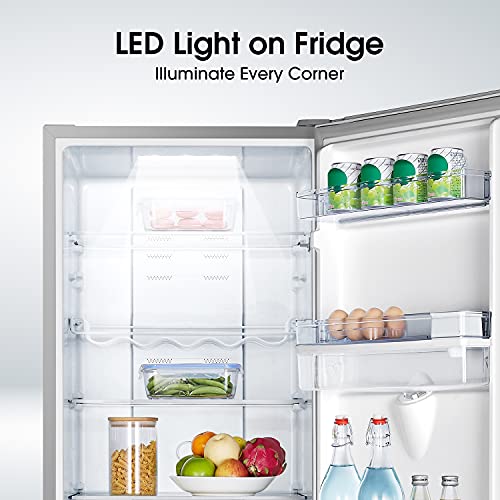 Hisense RB327N4WC1 55cm Freestanding 50/50 Fridge Freezer - 251 litre capacity - Total No Frost - Non-plumbed Water Dispenser - Silver - F Rated