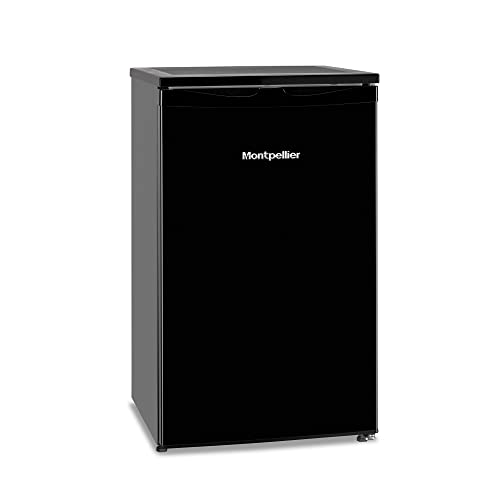 Montpellier MZF48BK | Freestanding Undercounter Freezer in Black - 48cm Wide. 64L Capacity, 2 Year Warranty (Black)