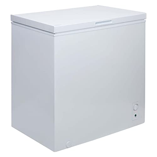 198L White Chest Freezer, Freestanding, W82 x D55 x H85cm - SIA CHF198WH