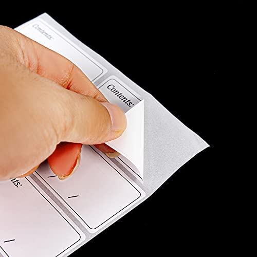 Smukdoo Freezer Labels,100 Pack Removable Frozen Food Storage Labels Stickers,Easy Peel Off Refrigerator Freezer Paper Lables,Size 6 x3cm