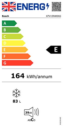 Bosch GTV15NWEAG Serie 2, Freestanding Freezer, 83L capacity, 56cm wide - White