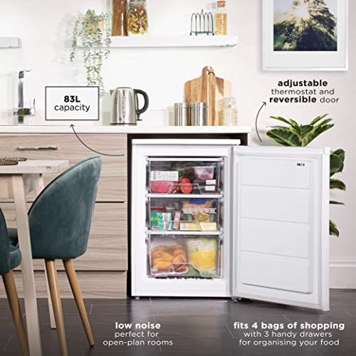 Russell Hobbs RH55UCFZ6 FREESTANDING WHITE 55CM WIDE under counter freezer