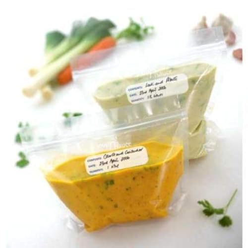 Lakeland Soup 'n' Sauce Sealed Freezer Clear Storage Bags, 1 Litre - Pack of 20