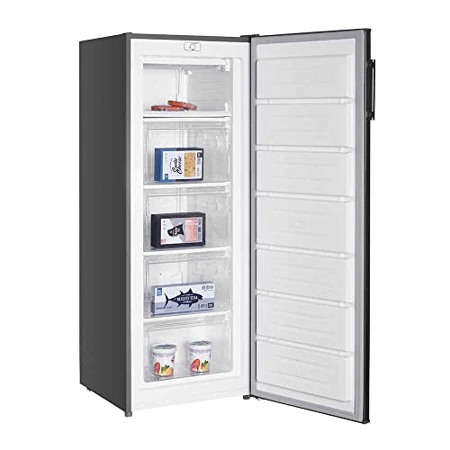 Cookology CTFZ163IX 163L Tall Freestanding Upright Freezer, 143cm High, 55cm Wide in Inox