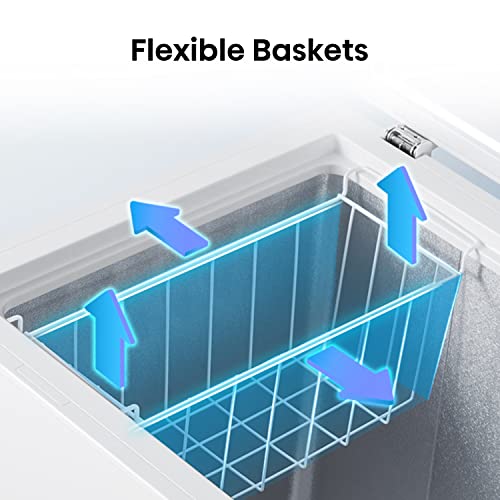 Hisense FC252D4BW1, 198L, Freestanding Chest Freezer, 4 Star Freezer Rating, F Rated in White