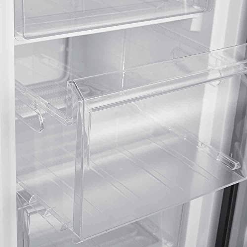 Cookology CTFZ163IX 163L Tall Freestanding Upright Freezer, 143cm High, 55cm Wide in Inox