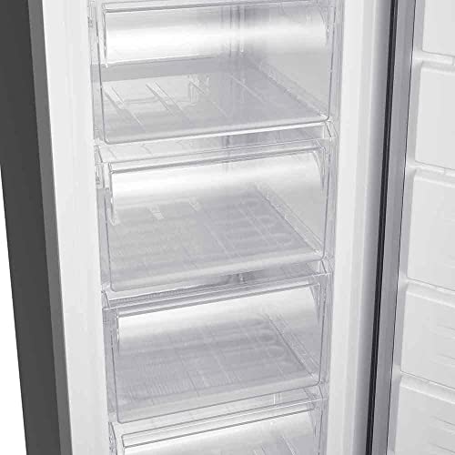 Cookology CTFZ163IX 163L Tall Freestanding Upright Freezer, 143cm High, 55cm Wide in Inox