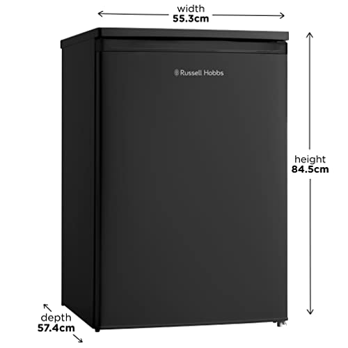 Russell Hobbs RH55UCFZ6B Freestanding Black 55cm Wide 83 Litre Under Counter Freezer with 2 Year Guarantee