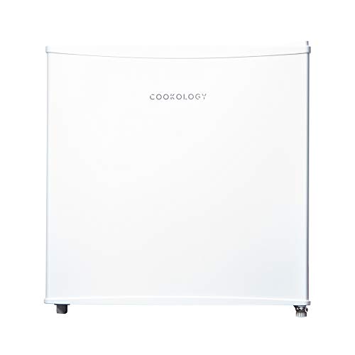 Cookology MFZ32WH 32 Litre Capacity Small Table Top Mini Freezer, with Adjustable Temperature control and Legs, Removable Wire Shelf and a 4 Star Freezer Rating - In White