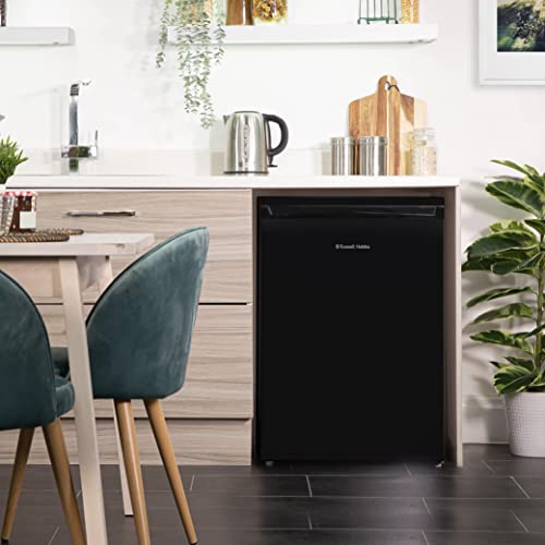 Russell Hobbs RH55UCFZ6B Freestanding Black 55cm Wide 83 Litre Under Counter Freezer with 2 Year Guarantee
