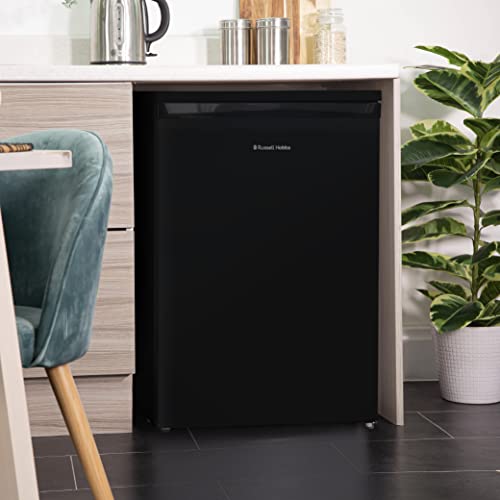 Russell Hobbs RH55UCFZ6B Freestanding Black 55cm Wide 83 Litre Under Counter Freezer with 2 Year Guarantee