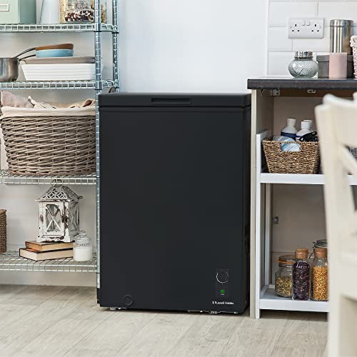 Russell Hobbs RH99CF1001B 99L Freestanding Chest Freezer, Black - 5 Year Guarantee