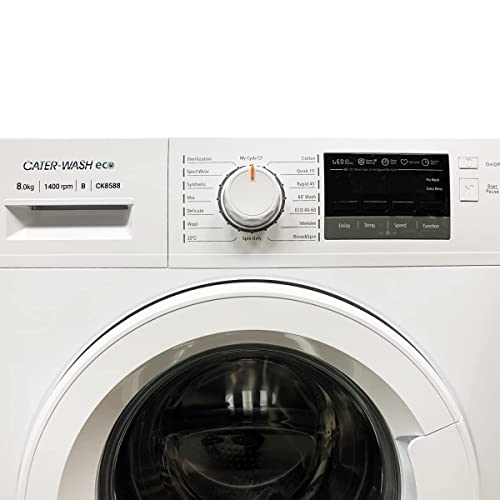 8kg Washing Machine - Cater-Wash ECO - Extra-Rinse - My Cycle - Sterilisation - 1400RPM - White - CK8588 (A+++/B)