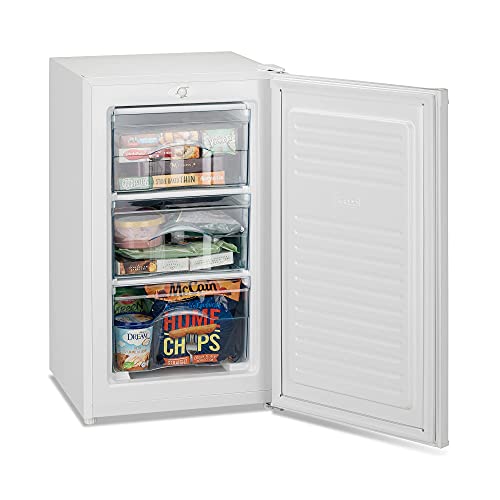 IceKing RZ109WL 48cm Under Counter Freezer | Freestanding Freezer White (Undercounter Freezer)