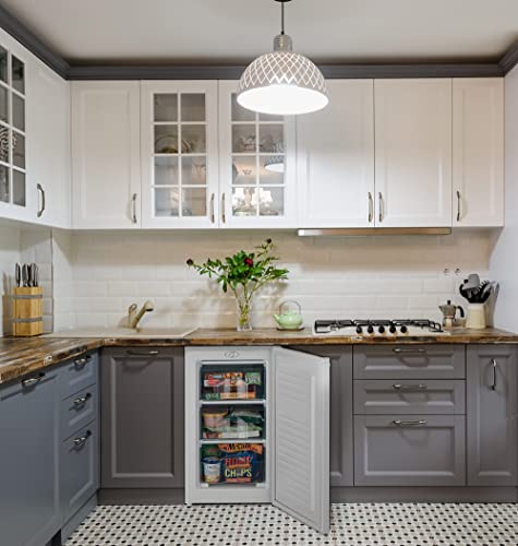 IceKing RZ109WL 48cm Under Counter Freezer | Freestanding Freezer White (Undercounter Freezer)