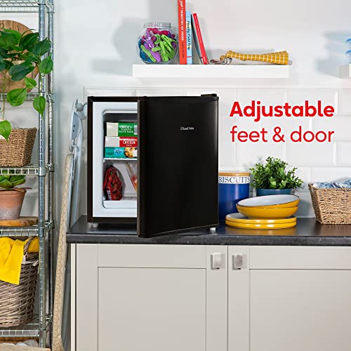 Russell Hobbs Mini Freezer 31 Litre Capacity Black Freestanding Table Top Small Freezer with Adjustable Shelf & Reversible Door RHTTFZ1B, 1 Year Guarantee