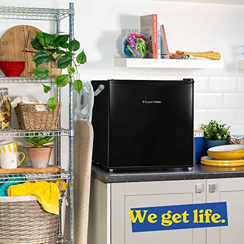 Russell Hobbs Mini Freezer 31 Litre Capacity Black Freestanding Table Top Small Freezer with Adjustable Shelf & Reversible Door RHTTFZ1B, 1 Year Guarantee