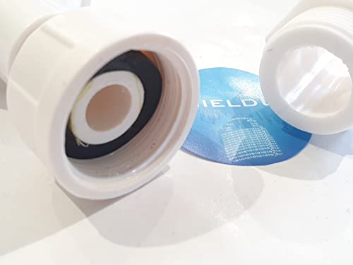 ShieldUp Washing Machine Dishwasher Appliance Y-Piece Inlet Hose Splitter Plus Connector - 3/4 inch, White,3x3x3