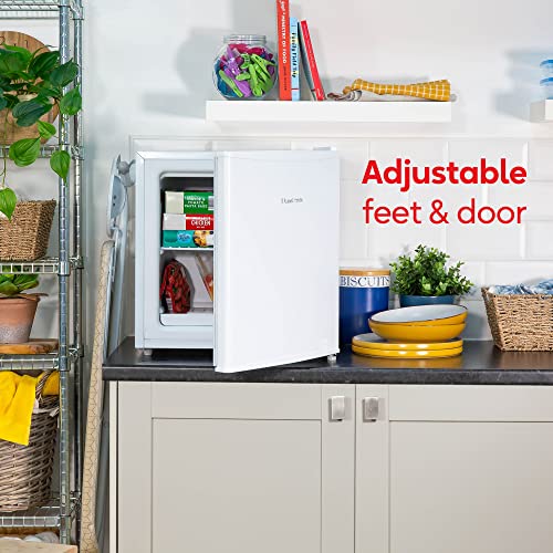 Russell Hobbs Mini Freezer 31 Litre Capacity White Freestanding Table Top Small Freezer with Adjustable Shelf & Reversible Door RHTTFZ1, 1 Year Guarantee