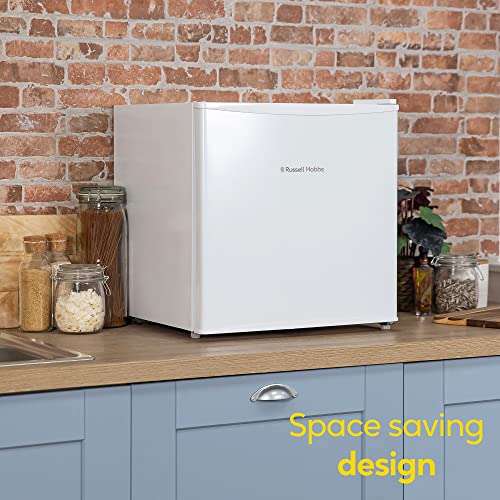Russell Hobbs Mini Freezer 31 Litre Capacity White Freestanding Table Top Small Freezer with Adjustable Shelf & Reversible Door RHTTFZ1, 1 Year Guarantee