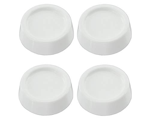 LAZER ELECTRICS Universal Washing Machine anti vibration Feet Pack Of 4 - White (64mm x 57mm x 45mm)