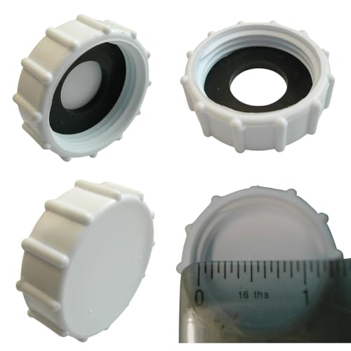 Appliance Blanking Cap 32mm Appliance Trap & Washer 1.4 Inch White - Citystores