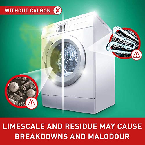 Calgon Hygiene Plus Washing Machine Water Softener, Hygienically cleans, 65 Tablets, Pack of 1
