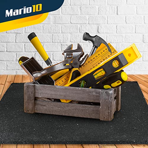 Mario10 Washing Machine Anti Vibration Mat for Under Appliance Non Slip Rubber Mat Easy Cut to Size Non Slip Rubber Matting - 60 x 60 x 2cm