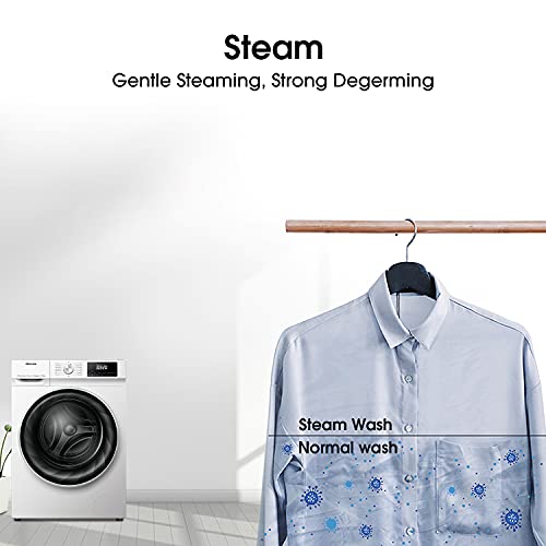 Hisense WFQR1014EVAJM 60cm Freestanding 10 KG Front Load Washing Machine - 1400 RPM - Auto Dosing - Pure Steam - Pause and Add - PureJet - White