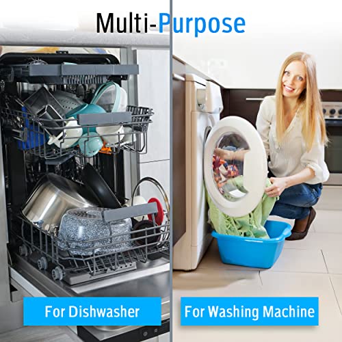 Homessentials 2.5m Long Washing Machine Hose with 3/4 x 3/4 inch Connector, Universal Cold Water Inlet Dishwasher Hose Flexible and Anti Kink, Blue