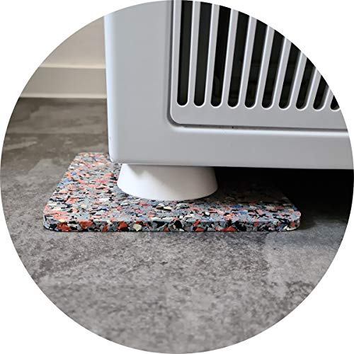 Anti-vibration Washing Machine Dryer Mat Universal and Anti Vibration Damper Set of 4, Anti-Slip Pad, Oscillation Damper Feet, Vibration Absorber